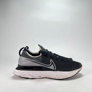 Nike React Infinity Run Flyknit Black White Running Shoes-Women's Size 9